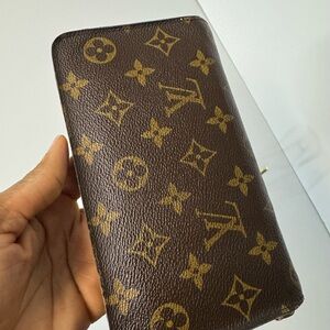 Louis Vuitton Cognac Leather Wallet